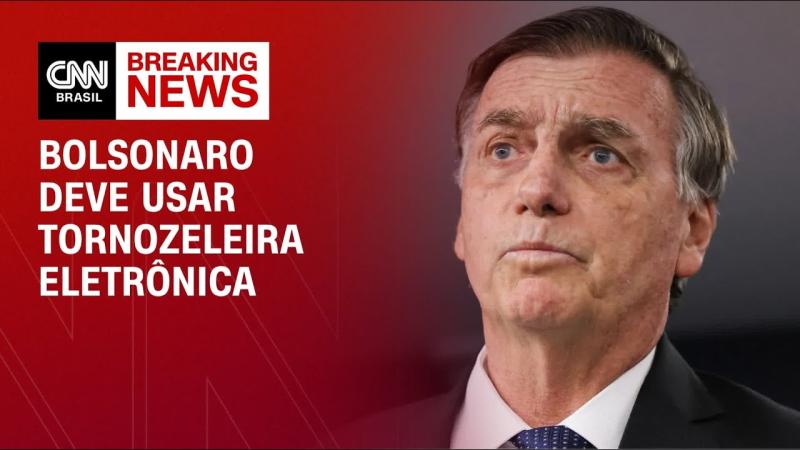 Moraes ordena uso de tornozeleira eletrônica a Bolsonaro 