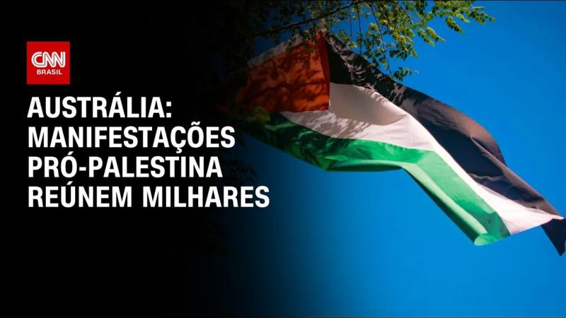 Manifestações pró-Palestina reúnem milhares na Austrália