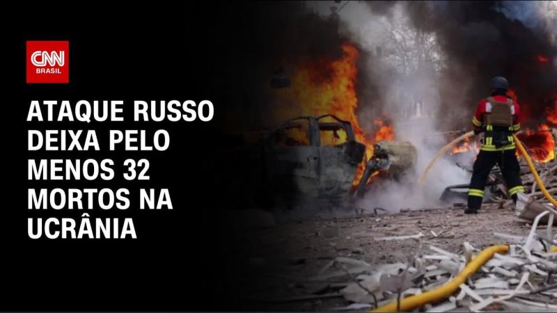 Ataque russo atinge nordeste da Ucrânia e deixa pelo menos 32 mortos