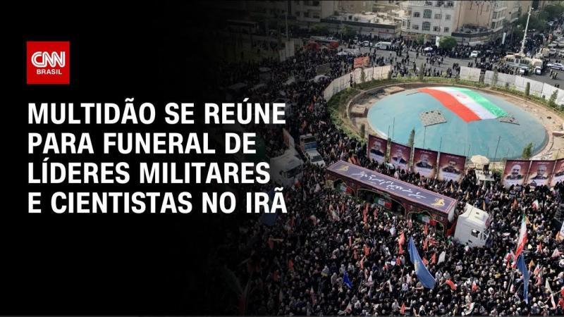 Multidão se reúne para funeral de Estado no Irã