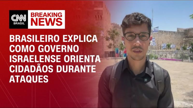 Brasileiro em Jerusalém detalha protocolos sob ataques entre Irã e Israel