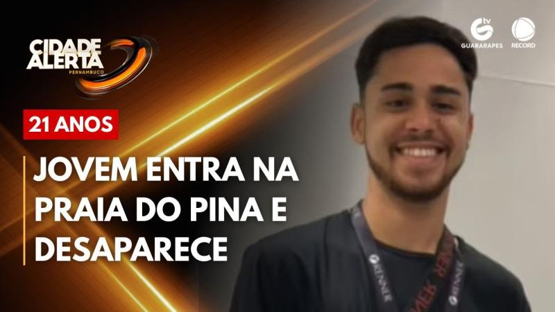 Jovem de 21 anos entra no mar e desaparece no Pina