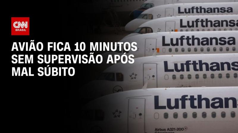 Avião fica 10 minutos sem ninguém no comando após mal súbito de copiloto