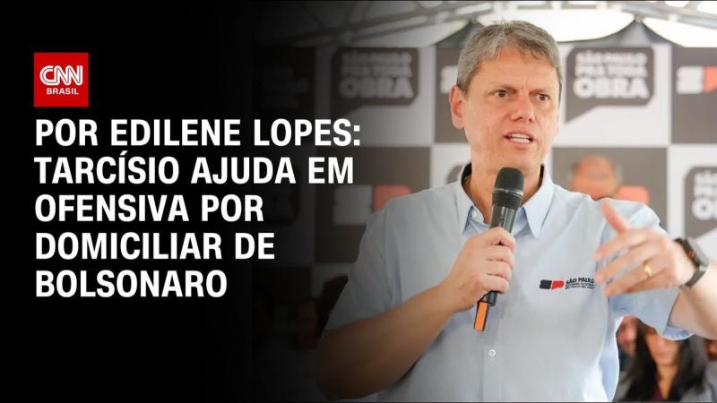 Tarcísio de Freitas ajuda em ofensiva por domiciliar de Bolsonaro