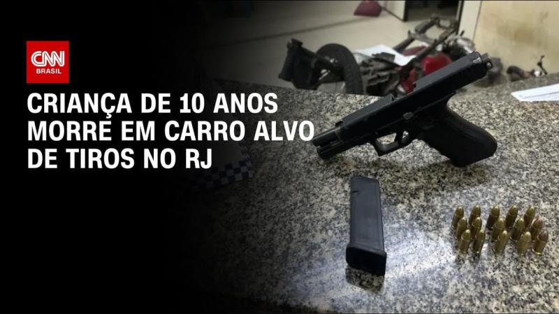 Menina de 10 anos morre após carro de pai ser alvejado, em Belford Roxo