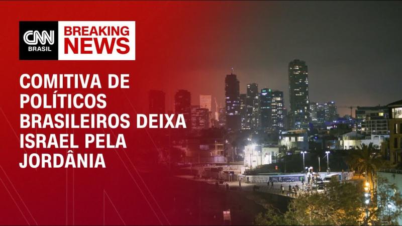 Políticos brasileiros deixam Israel pela Jordânia 