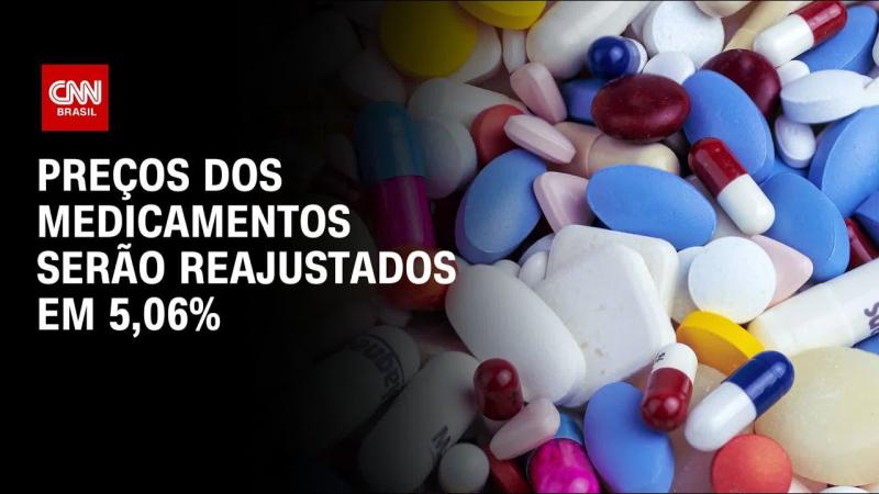  Reajuste de medicamentos pode chegar a 5% a partir de abril 