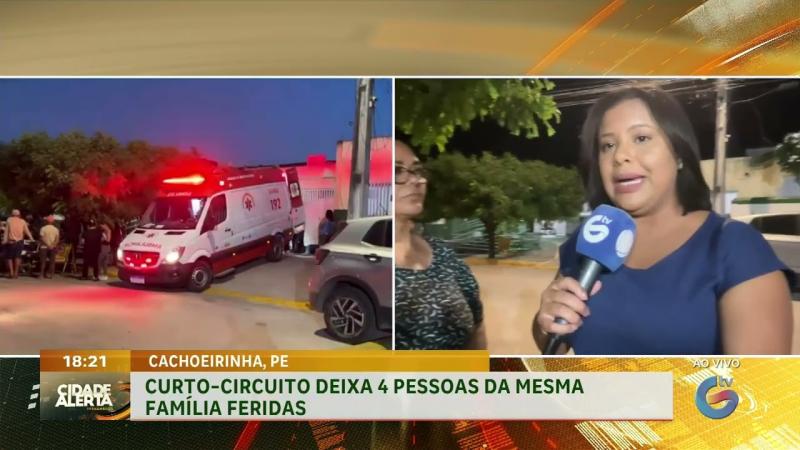 Curto-circuito deixa 4 pessoas da mesma família feridas em Cachoeirinha