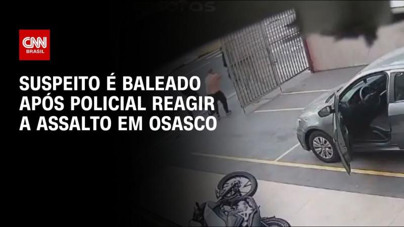 Suspeito é baleado após PM de folga reagir a assalto na Grande SP