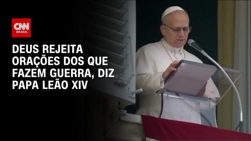 Papa Leão XIV critica líderes que usam Deus para justificar guerras
