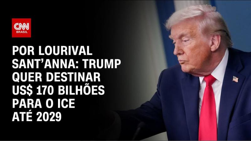 Trump quer destinar US$ 170 bilhões para o ICE até 2029