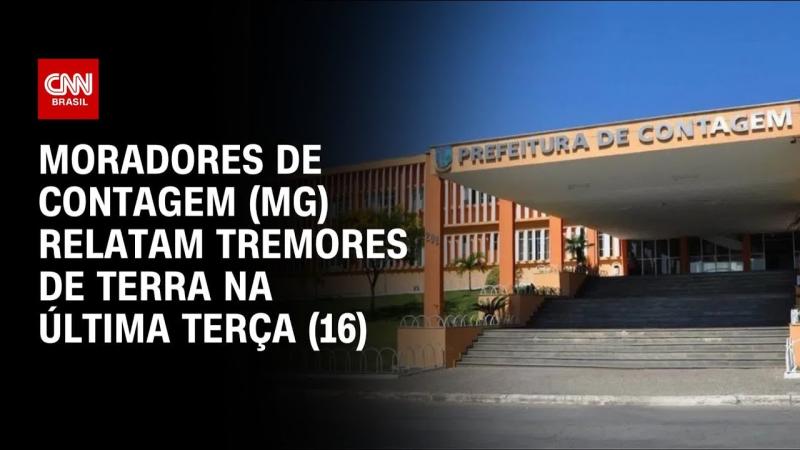 Moradores de Contagem (MG) relatam tremores de terra