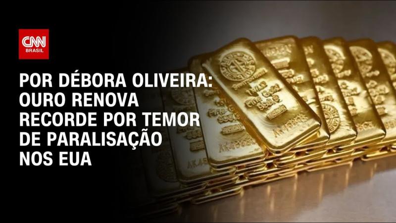Ouro renova recorde com temores de paralisação do governo dos EUA