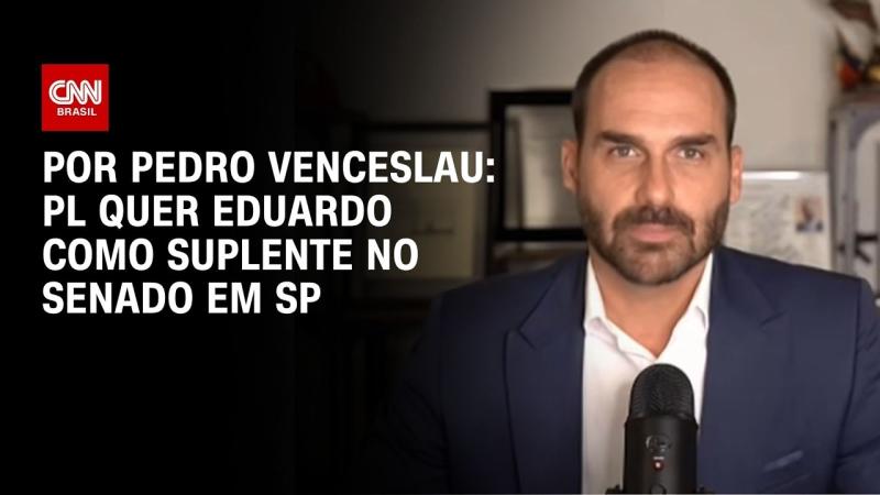 PL quer Eduardo Bolsonaro como suplente para o Senado em SP 