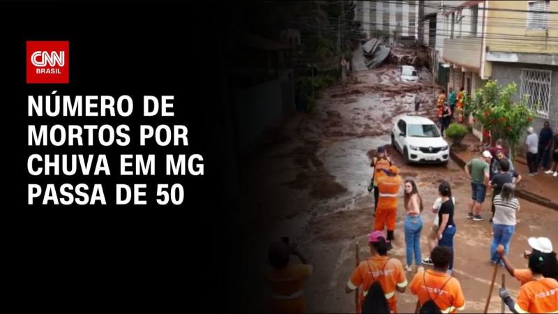  Temporal em Minas Gerais deixa 53 mortos e 15 desaparecidos