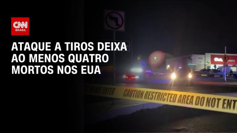 Ataque a tiros deixa quatro mortos e dez feridos nos EUA 