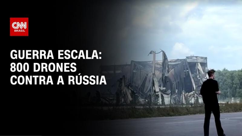 Guerra: Rússia ataca porto de grãos e Kiev lança mais de 800 drones contra Moscou