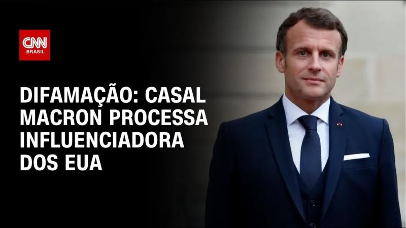 Macron processa podcaster por alegar que a primeira-dama é homem 
