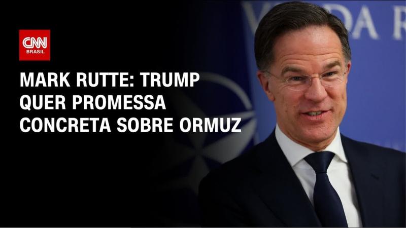 Trump quer compromisso para reabertura do Estreito de Ormuz, diz secretário-geral da Otan