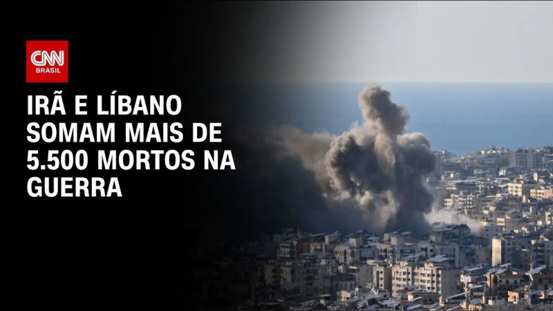  Mais de 5.500 pessoas foram mortas no Líbano e no Irã, dizem autoridades