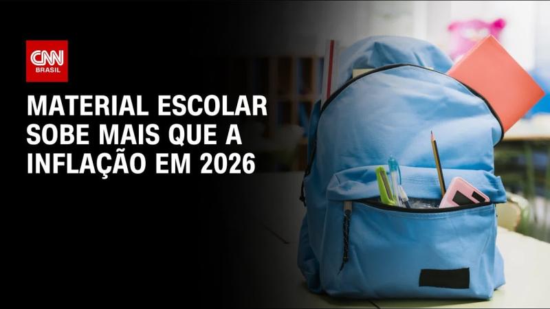  Material escolar sobe mais que a inflação em 2026