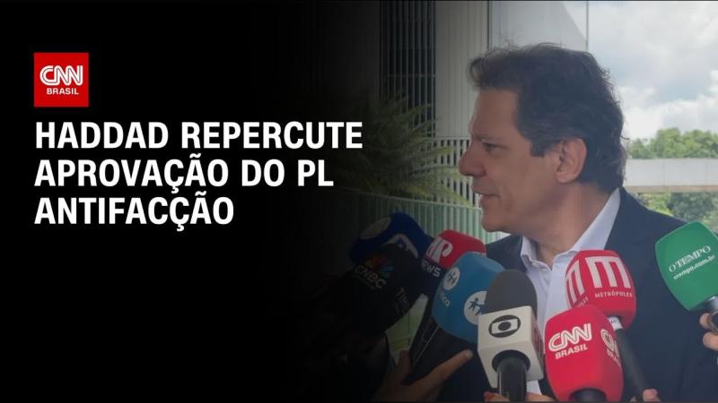 Haddad fala à imprensa sobre PL Antifacção 