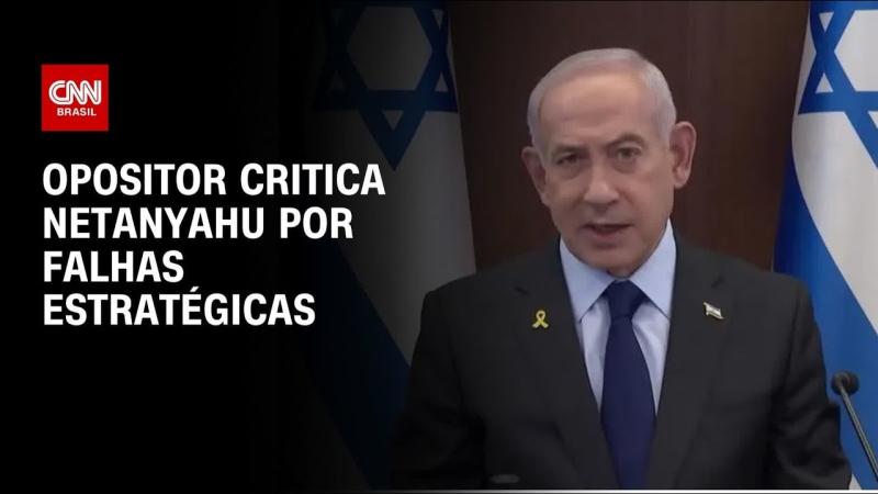 Guerra no Oriente Médio: Opositor critica Netanyahu por falhas estratégicas