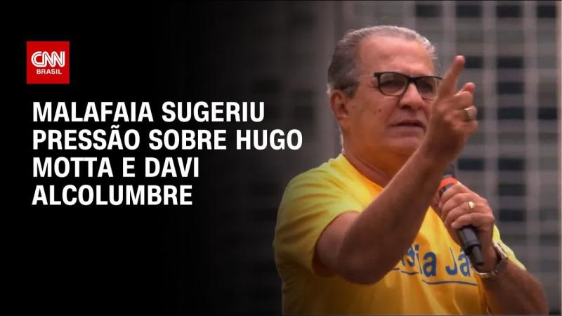 Malafaia sugeriu pressão sobre Hugo Motta e Davi Alcolumbre