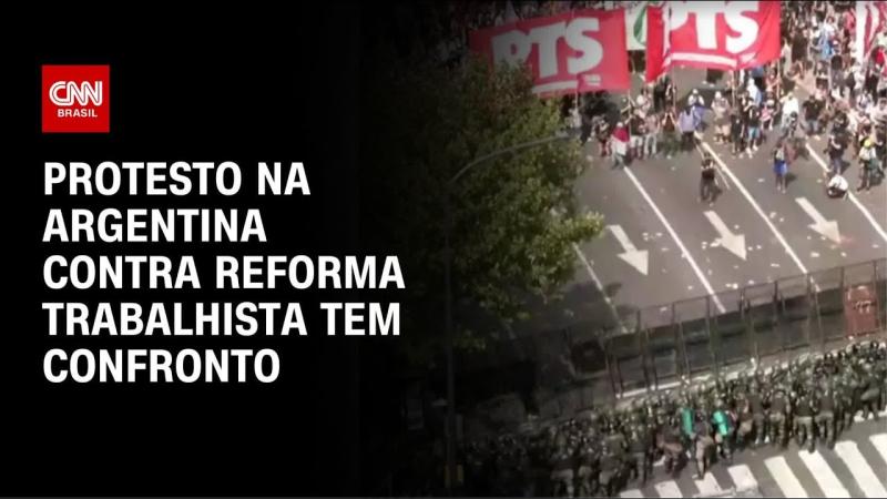  Argentina tem dia de greve contra reforma trabalhista