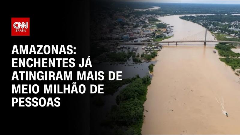 Famílias são atingidas por enchente no interior do Amazonas