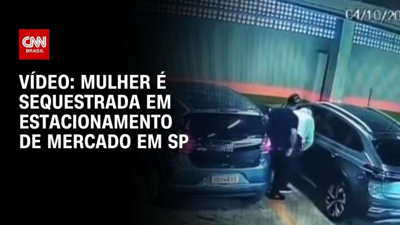 Mulher é sequestrada em estacionamento de mercado na zona Sul de São Paulo