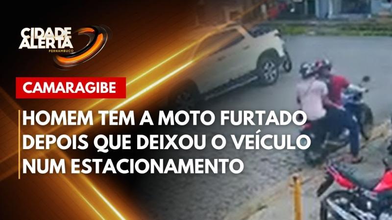 Homem tem a moto furtado depois que deixou o veículo num estacionamento