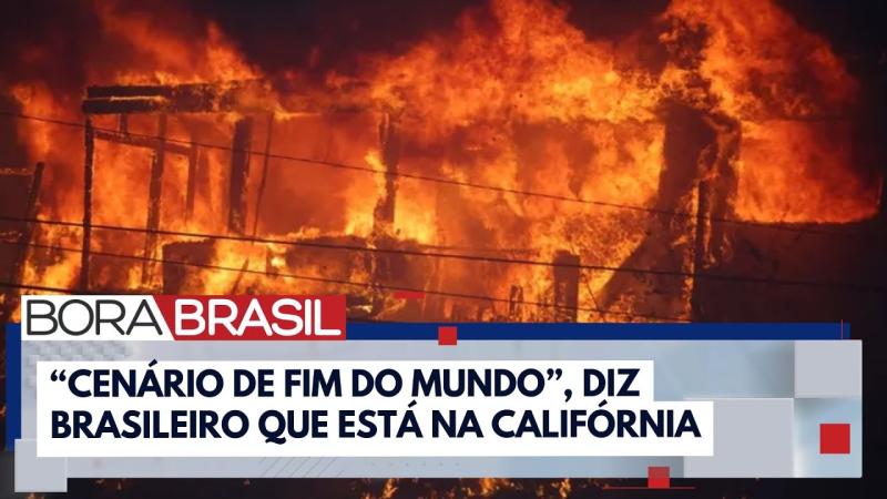 Cenário de fim de mundo, diz brasileiro sobre incêndios na Califórnia
