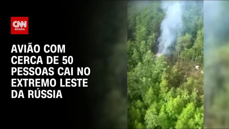 Avião com quase 50 pessoas a bordo cai no extremo leste da Rússia