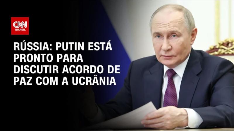 Putin está pronto para discutir paz na Ucrânia, diz porta-voz do Kremlin 