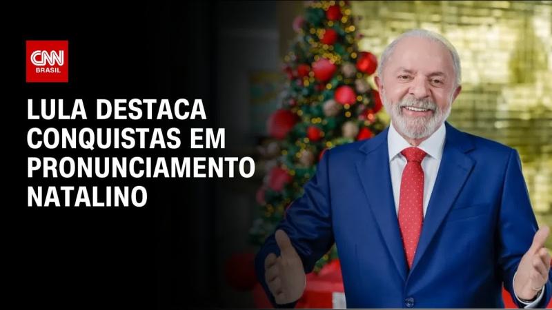 Lula faz pronunciamento de Natal e destaca conquistas 