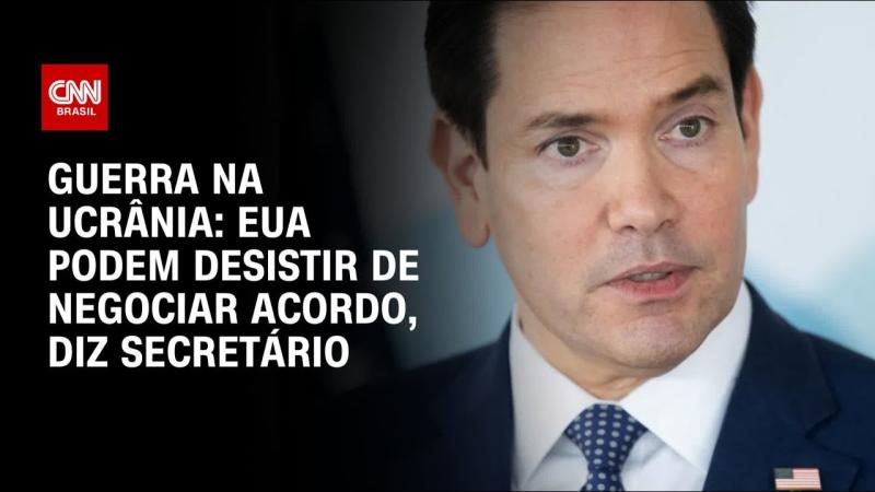Guerra na Ucrânia: EUA podem abandonar esforços para acordo de paz, diz Rubio