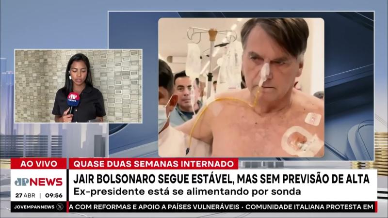 Jair Bolsonaro segue estável, mas sem previsão de alta