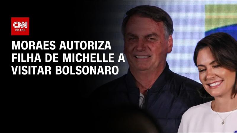 Moraes autoriza filha de Michelle a visitar Bolsonaro após cirurgia 