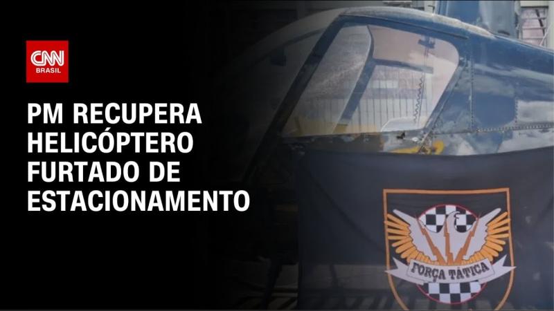 Polícia Militar recupera helicóptero furtado de estacionamento em SP