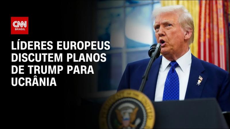 Líderes europeus discutem planos de Trump para Ucrânia