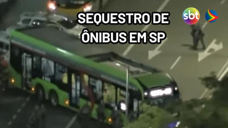 SEQUESTRO ÔNIBUS: homem é solto após ser feito de refém em SÃO PAULO