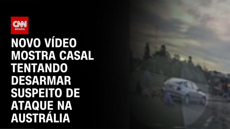 Vídeo mostra casal tentando desarmar suspeito antes de morrer em ataque na Austrália