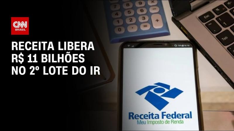 IR 2025: Receita paga R$ 11 bi em 2º lote de restituição nesta segunda (30)