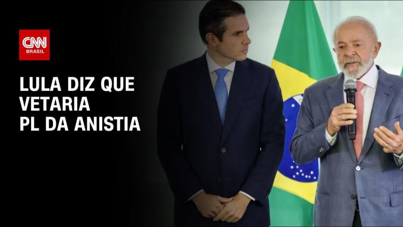 Lula diz que vetaria projeto de lei pela anistia