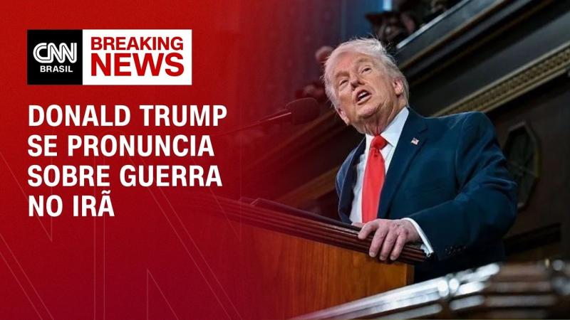  Trump diz que Irã poderia atingir EUA com mísseis em breve; veja pronunciamento na ÍNTEGRA