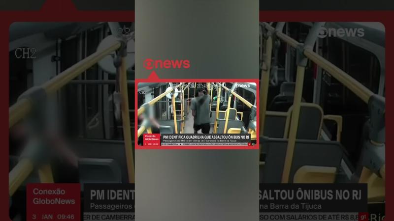 PM identifica quadrilha que fez arrastão em ônibus do BRT na Barra da Tijuca, no Rio