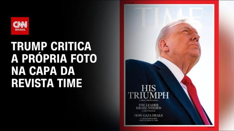 Trump critica própria foto na capa da Time: “Pior de todos os tempos”
