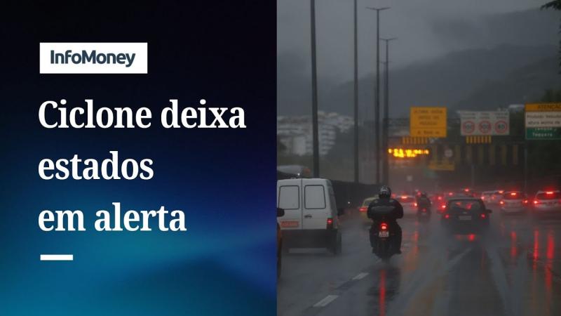 Ciclone extratropical traz temporais e riscos de alagamentos