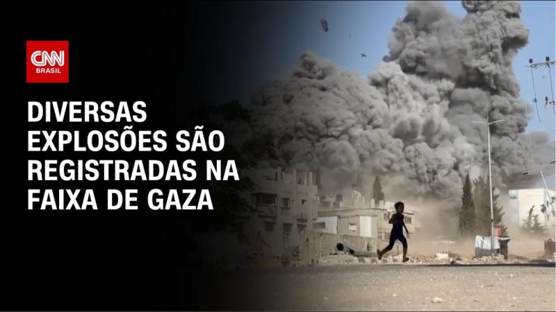 Explosões são registradas no norte da Faixa de Gaza